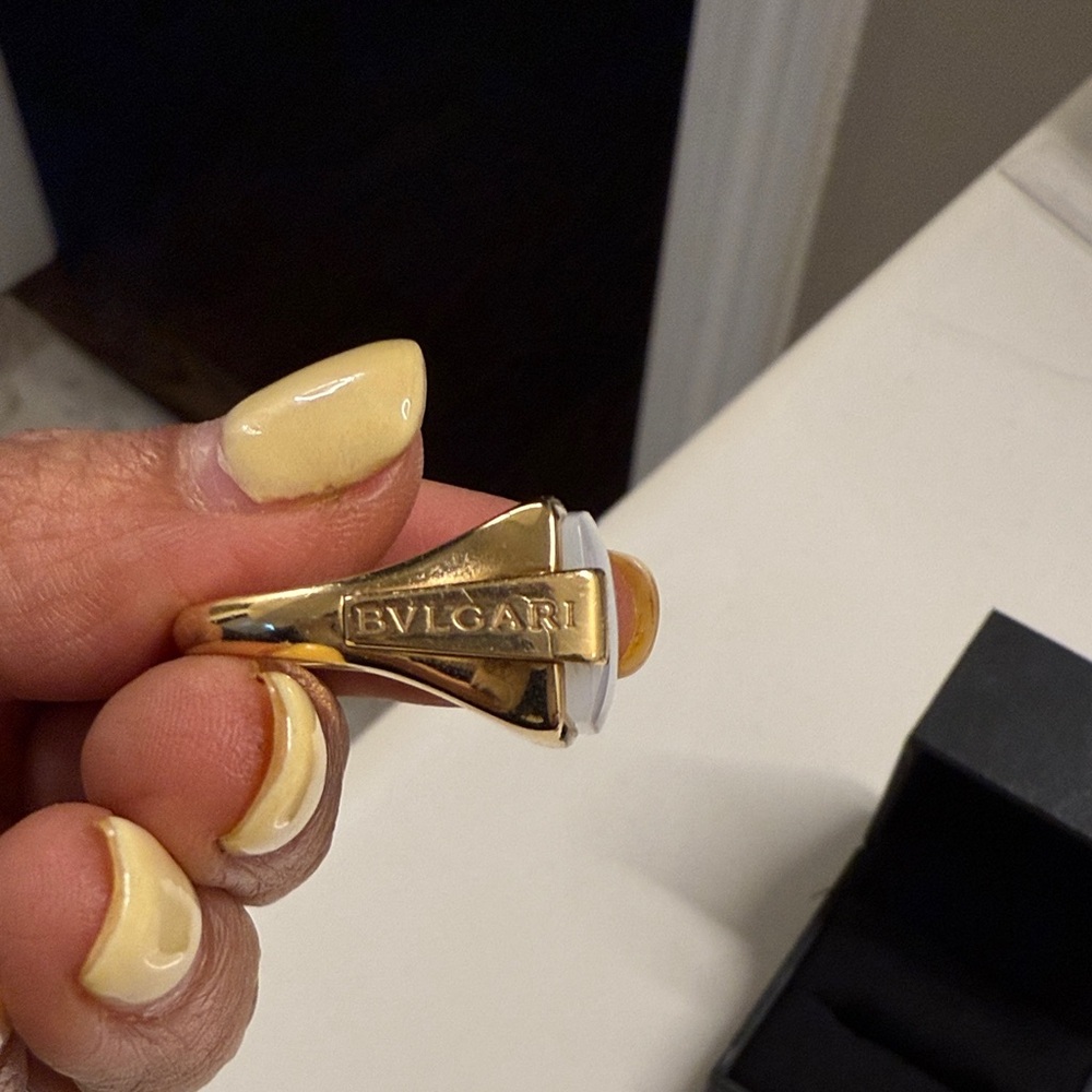 Bulgari Gold and White Ring